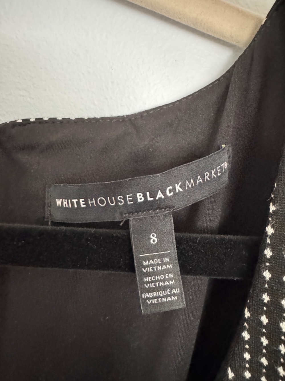 WHBM BLACK POLKA DOT RUFFLE LINED DRESS - Picture 2 of 4